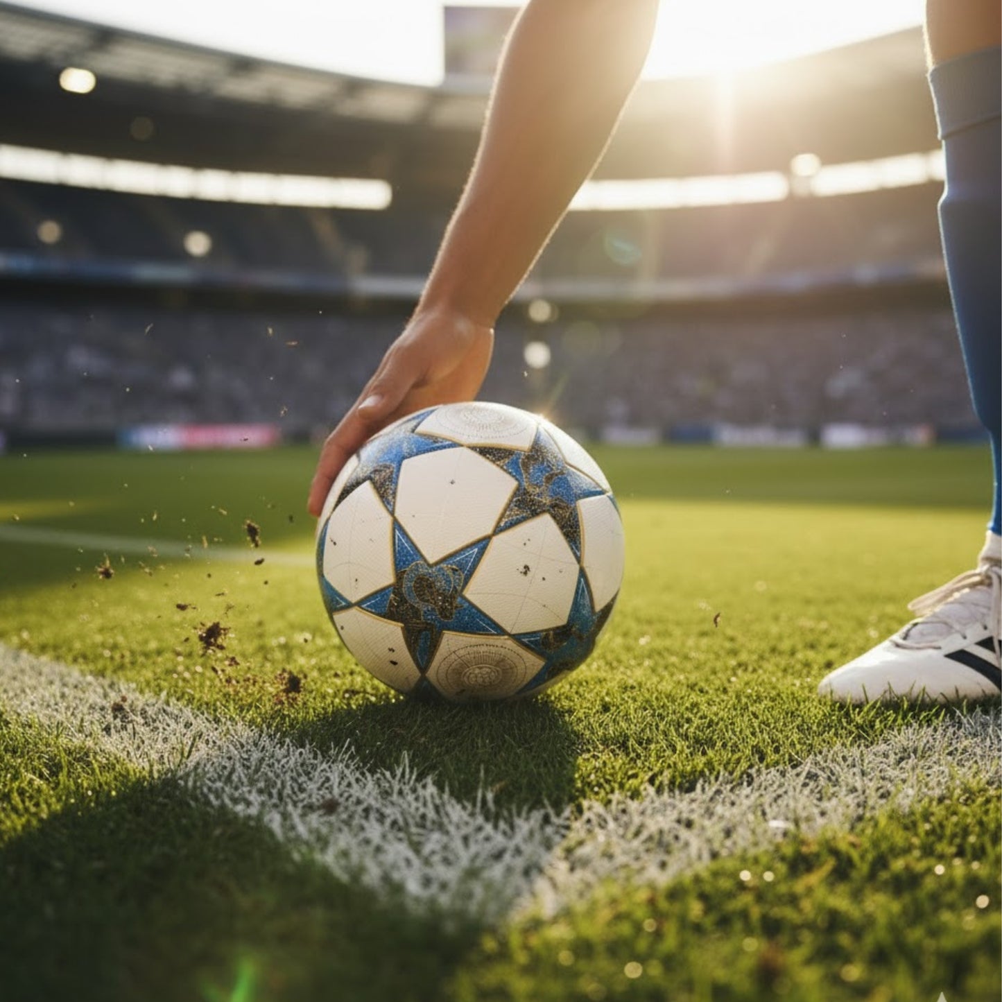 ADIDAS BALL SOCCER UCL LEAGUE STAGE WHITE/BLUE/GOLD (AW25) 05