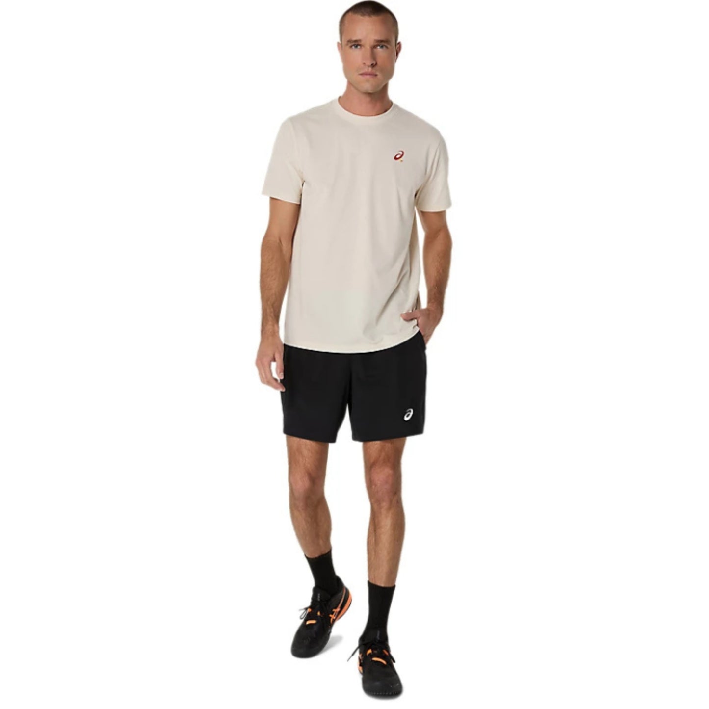 ASICS SHIRT TEE COURT GRAPHIC MN BIRCH (SS25)