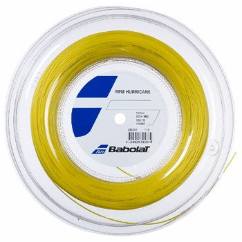 BABOLAT STRING RPM HURRICANE YEL 16G 1.30MM / REEL