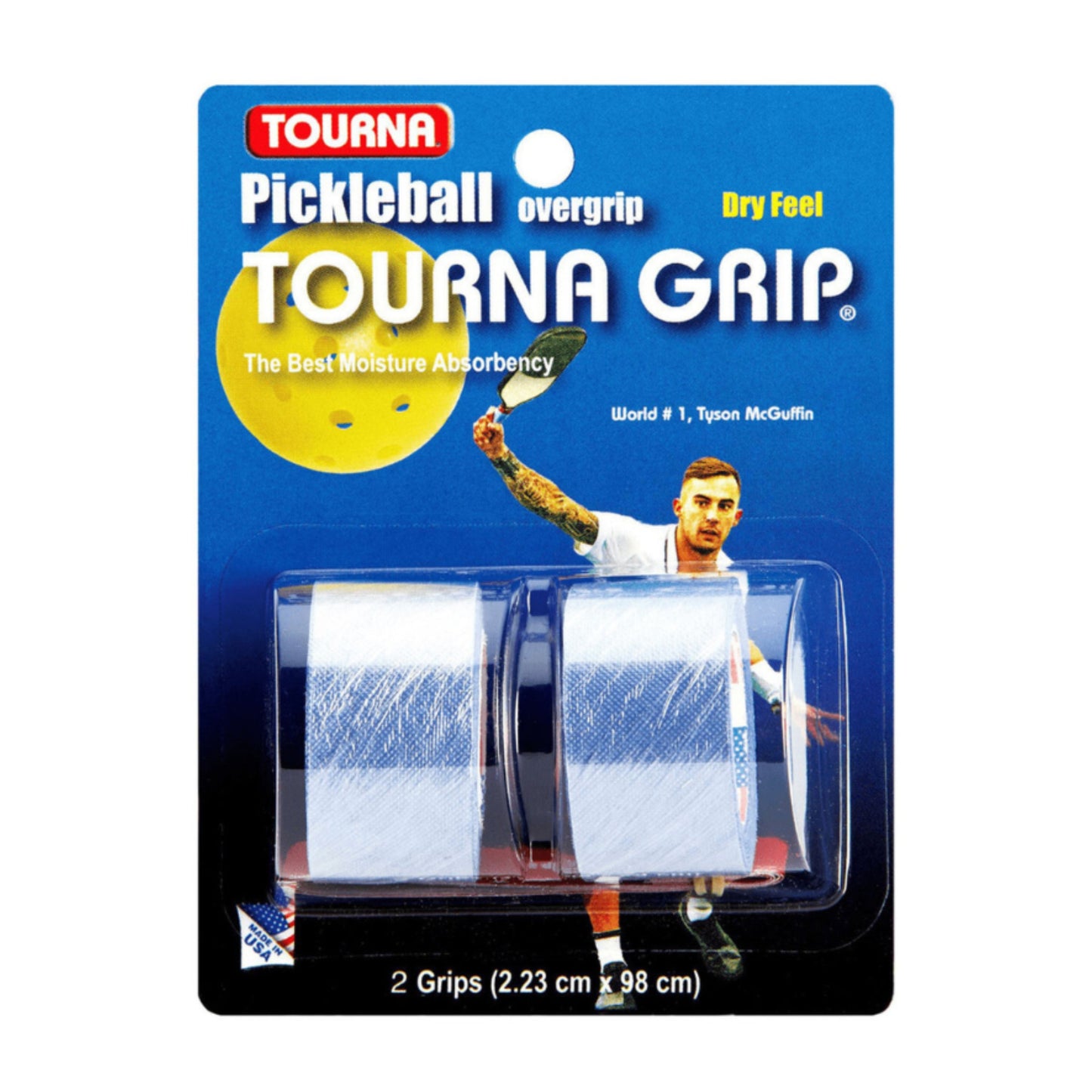 TOURNA GRIP OVERGRIP PICKLEBALL DRY FEEL BLUE (2)