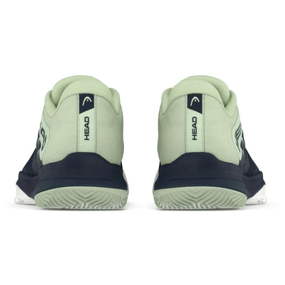 Light green Head padel shoes with black soles on a white background