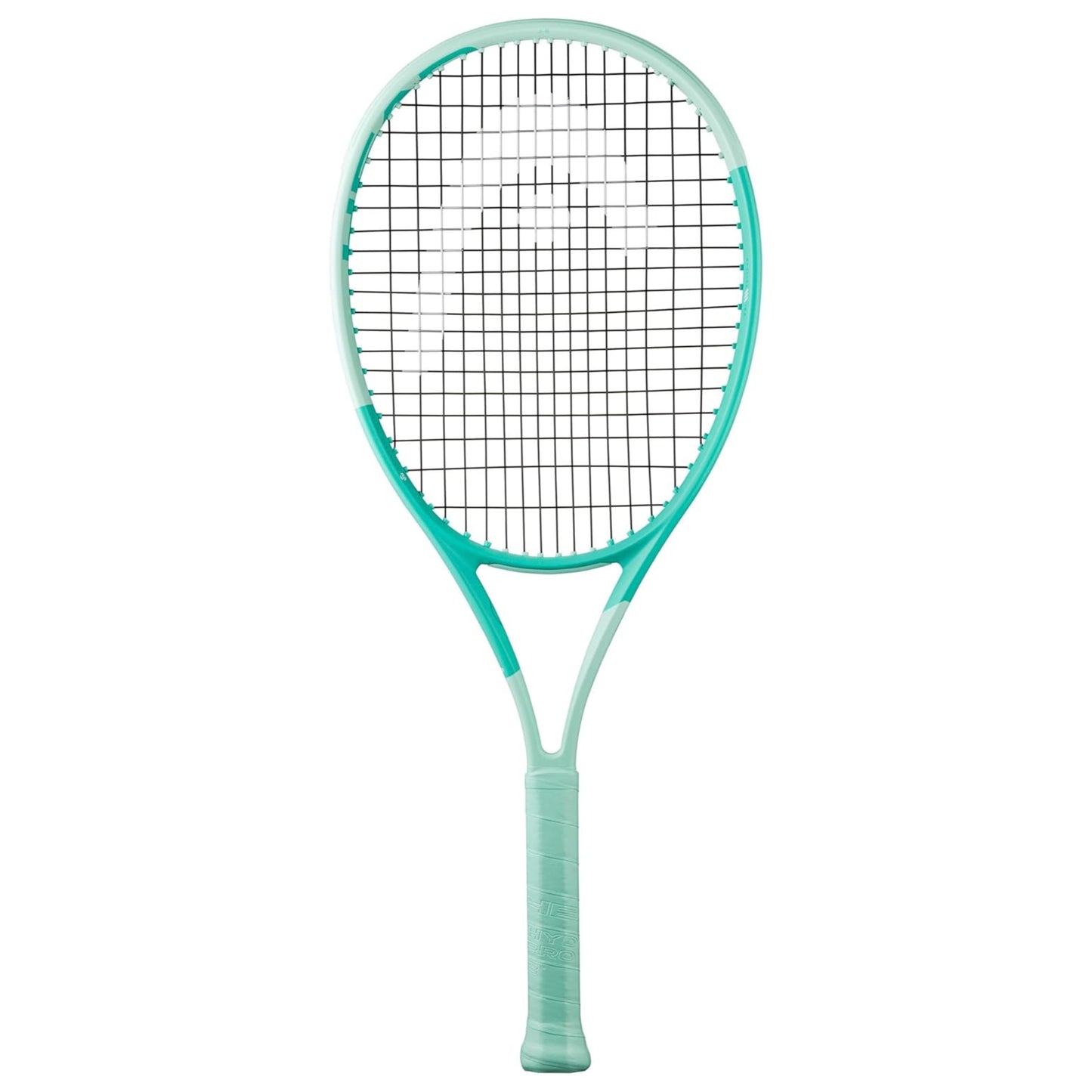Head Tennis racket with a mint design on a white background