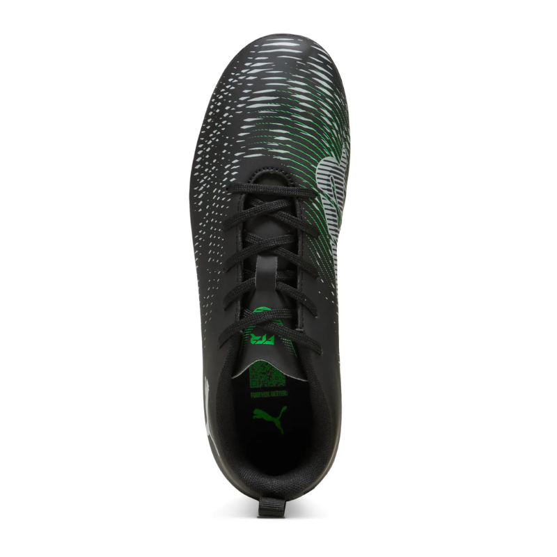 PUMA BOOT FUTURE 8 PLAY KID FG/AG BLACK/GRAY/FLUO GREEN (SS25)