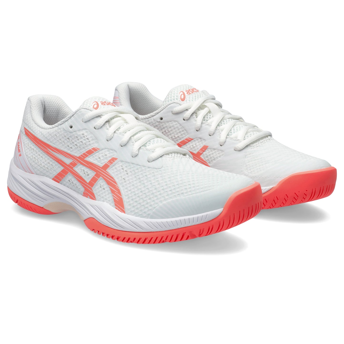 ASICS SHOE G-GAME 9 WN WHITE/SUN CORAL (SS24)