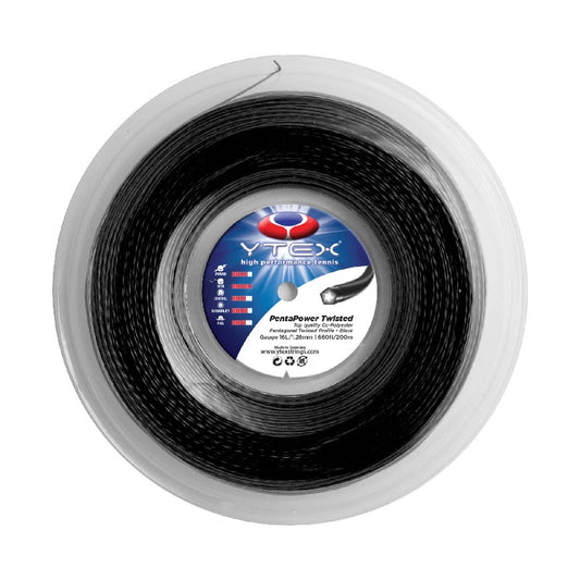 YTEX STRING PENTAPOWER TWIST BLK 16L 1.28MM REEL