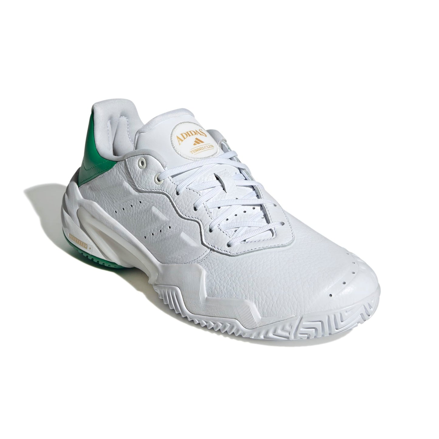 ADIDAS SHOE BARRICADE 13 LEATHER MN METALLIC/WHITE/GREEN (AW25)