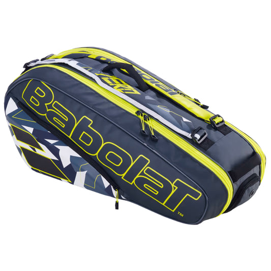 BABOLAT BAG ALCARAZ PURE AERO 6R GREY/YELLOW