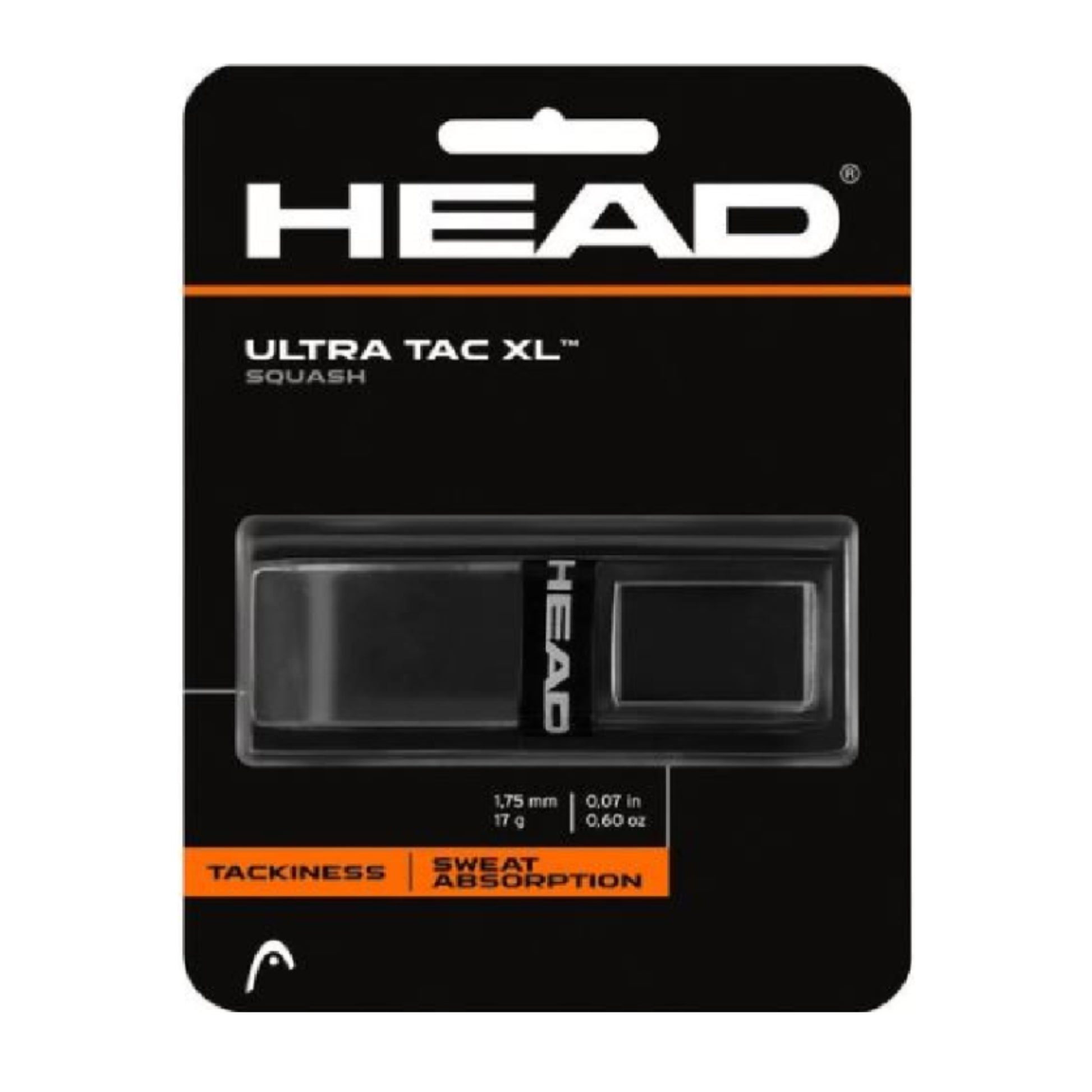 HEAD Ultra Tac XL squash grip packaging on a white background