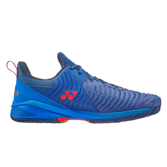 YONEX SHOE SONICAGE 3 CLAY MN NAVY/RED (AW23)