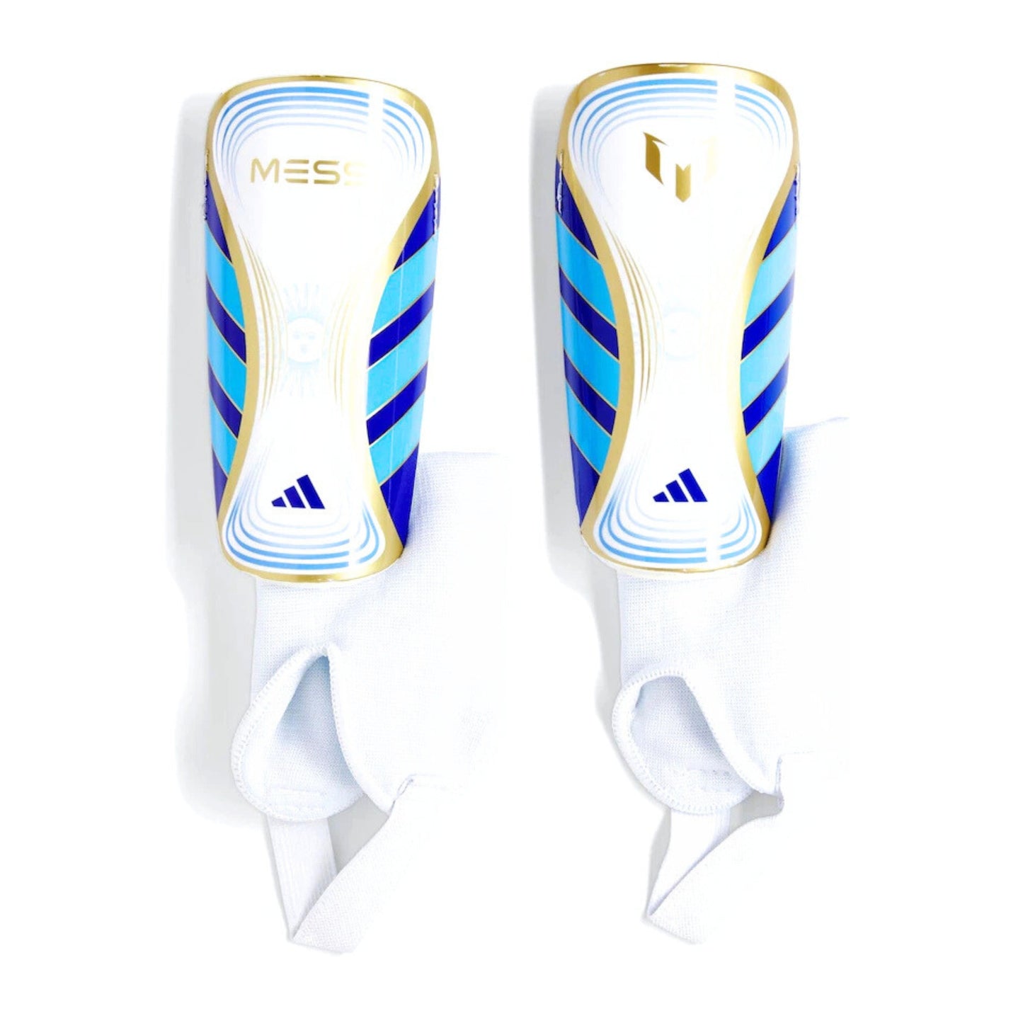 ADIDAS SHINGUARD SOCCER MESSI MATCH JNR WHITE/BLUE (SS24)