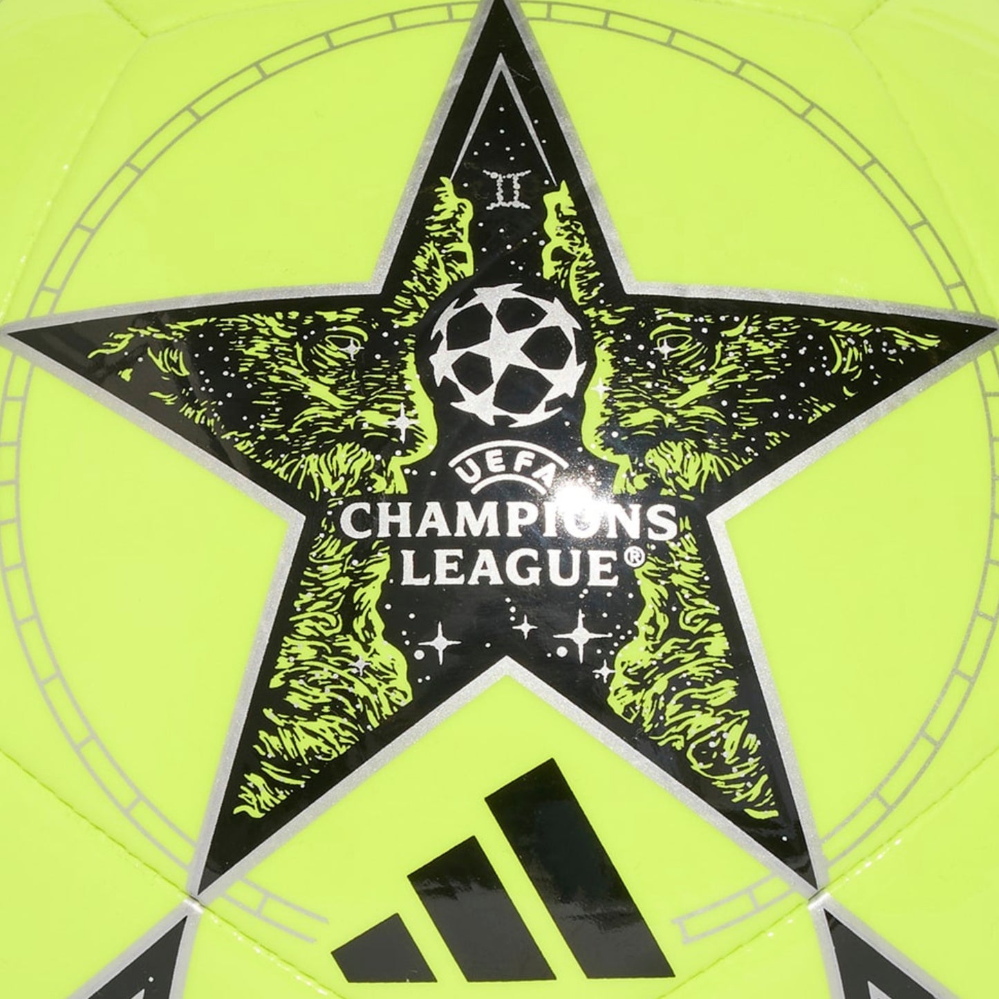 ADIDAS BALL SOCCER UCL CLUB SOLAR YELLOW/BLACK/METALLIC (AW25)