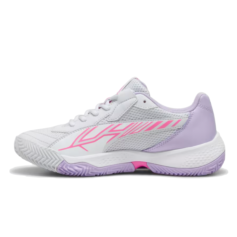 PUMA SHOE NOVA COURT WN SILVER MIST/VIVID VIOLET (SS24)