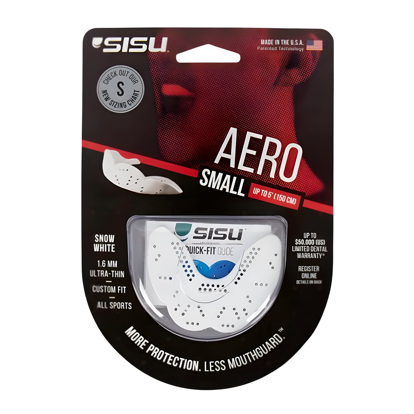 SISU MOUTHGUARD AERO SNR 1.6MM SMALL ASSORTED