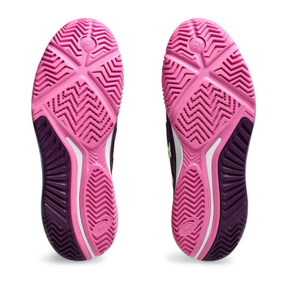ASICS SHOE G-RESOLUTION 9 PADEL WN DEEP MAUVE/LIME GREEN (AW24)