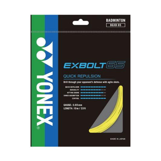 YONEX STRING BMT EXBOLT 65 0.65MM YEL SET