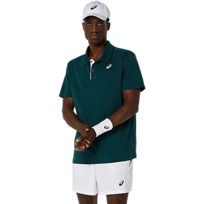 ASICS SHIRT POLO COURT MN SAXON GREEN (SS25)